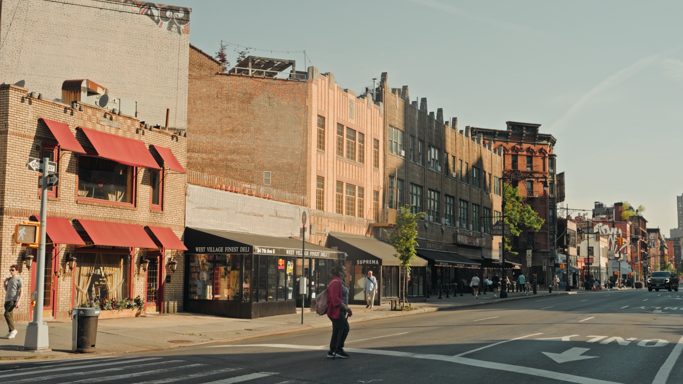 A neighborhood main street